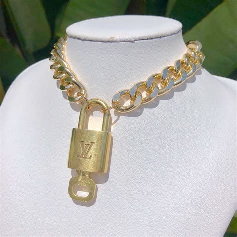 louis vuitton lock necklace ebay|Louis Vuitton lockit necklace.